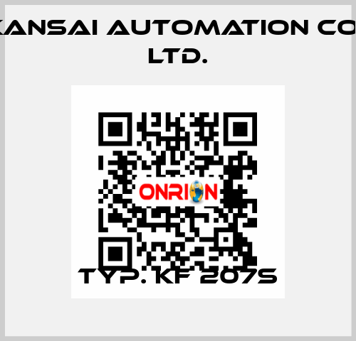 Typ. KF 207S KANSAI Automation Co., Ltd.