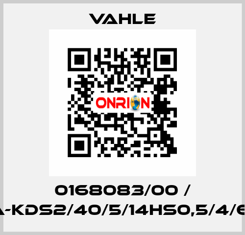 0168083/00 / SA-KDS2/40/5/14HS0,5/4/6/6 Vahle