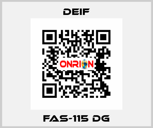 FAS-115 DG Deif