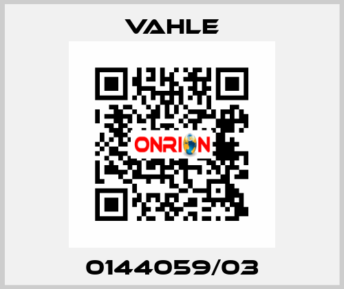 0144059/03 Vahle