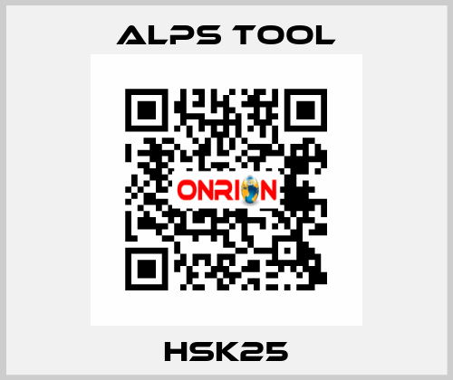 HSK25 ALPS TOOL