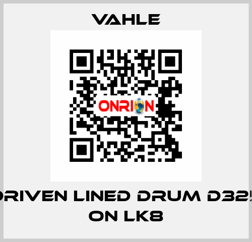 Driven lined drum d325 on LK8 Vahle