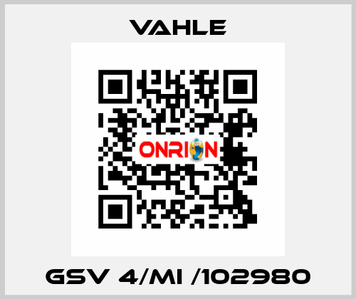 GSV 4/MI /102980 Vahle