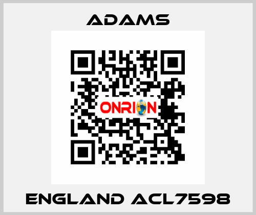 ENGLAND ACL7598 ADAMS