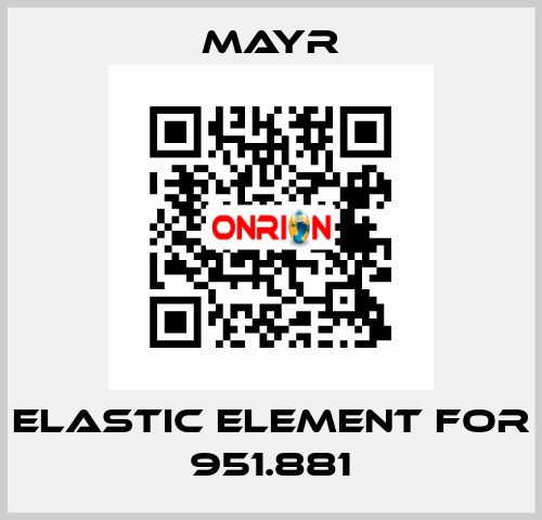 Elastic element for 951.881 Mayr