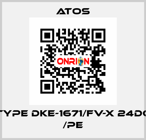 Type DKE-1671/FV-X 24DC /PE Atos