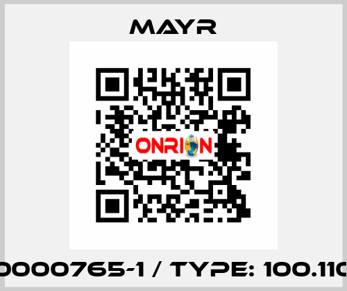 0000765-1 / Type: 100.110 Mayr