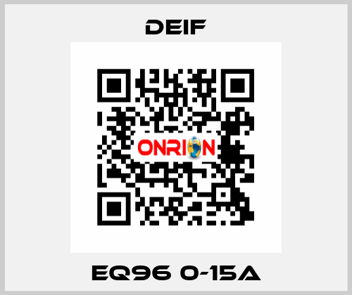 EQ96 0-15A Deif