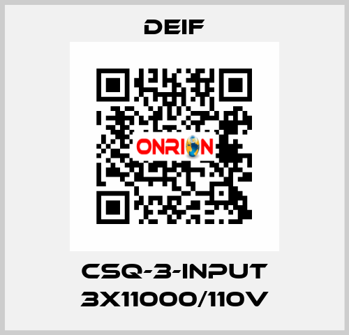 CSQ-3-INPUT 3X11000/110V Deif