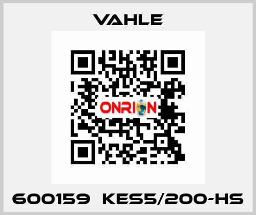 600159  KES5/200-HS Vahle