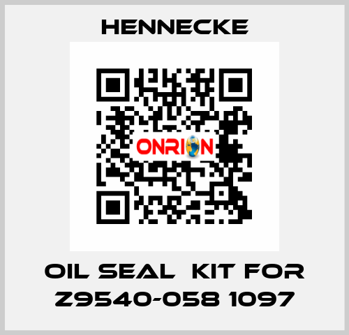 oil seal  kit for Z9540-058 1097 Hennecke