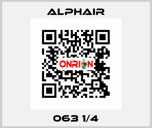 063 1/4 Alphair