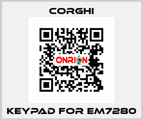 keypad for em7280 Corghi