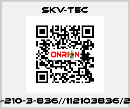 SKV-NS-210-3-836//112103836/21101320 SKV-tec