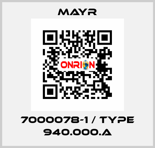 7000078-1 / Type 940.000.A Mayr