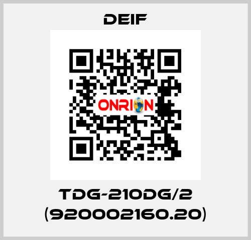 TDG-210DG/2 (920002160.20) Deif