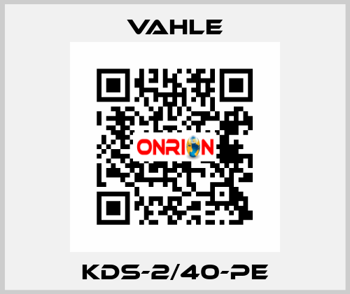 KDS-2/40-PE Vahle