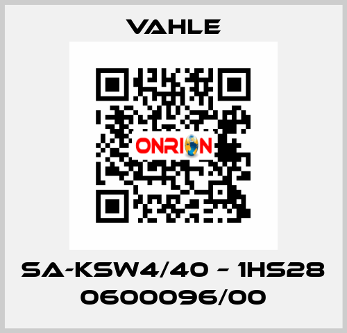 SA-KSW4/40 – 1HS28 0600096/00 Vahle