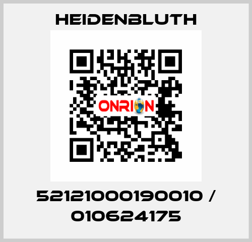 52121000190010 / 010624175 Heidenbluth