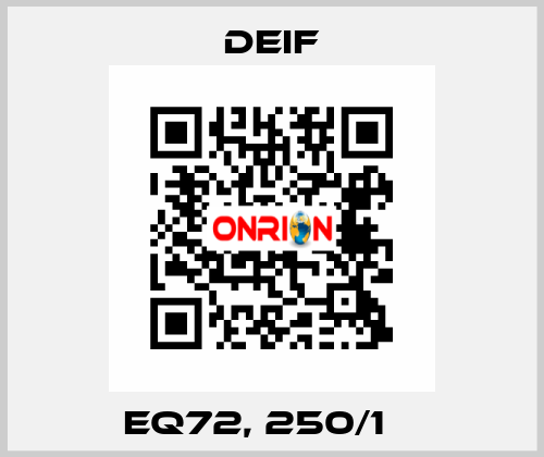 EQ72, 250/1 А Deif