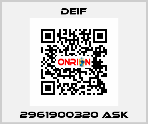 2961900320 ASK Deif