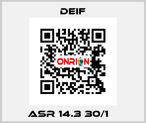 ASR 14.3 30/1 А Deif