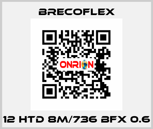 12 HTD 8M/736 BFX 0.6 Brecoflex