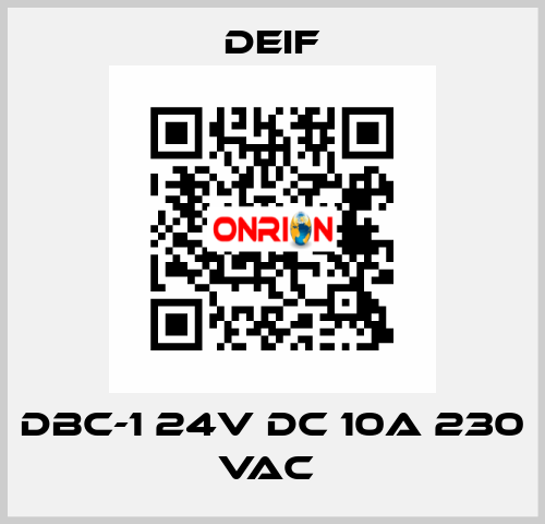 DBC-1 24V DC 10A 230 VAC  Deif