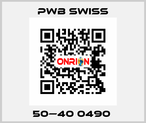 50—40 0490  PWB Swiss