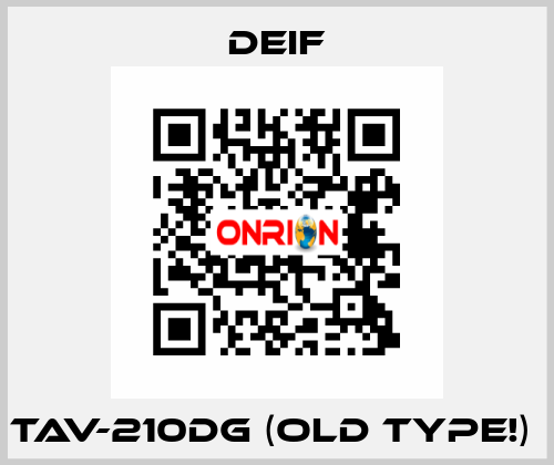 TAV-210DG (old type!)  Deif