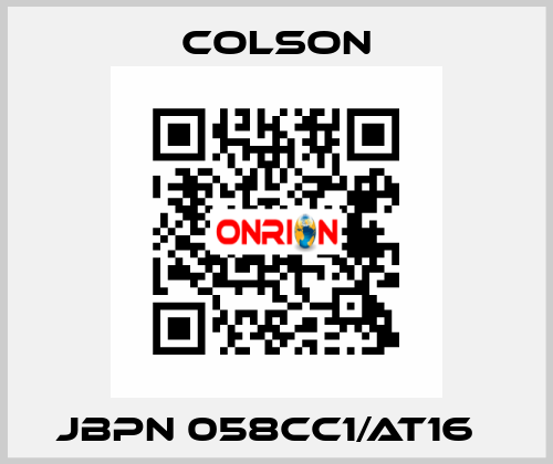 JBPN 058CC1/AT16   Colson