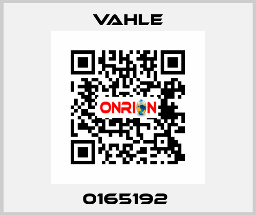 0165192  Vahle