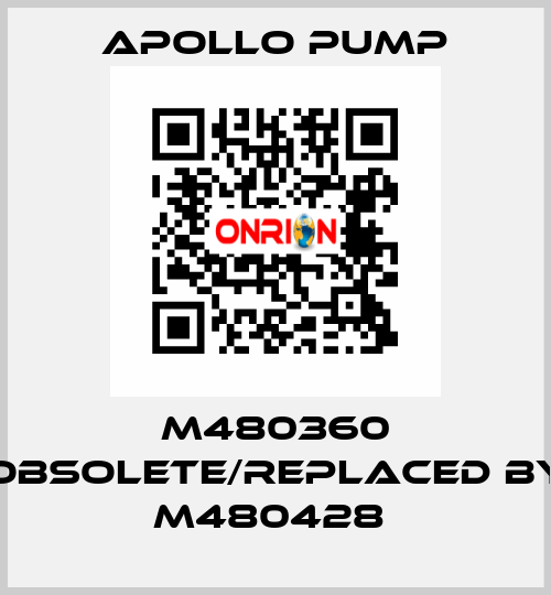 M480360 obsolete/replaced by M480428  Apollo pump