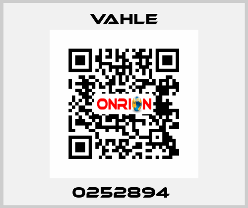 0252894  Vahle