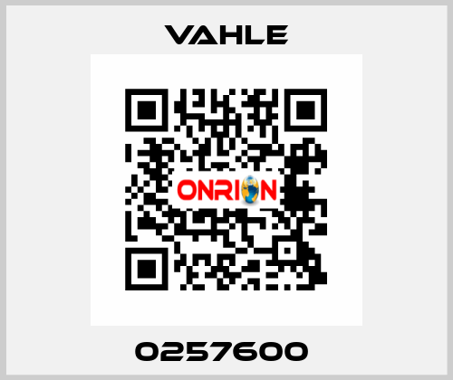 0257600  Vahle