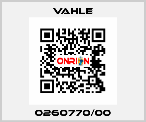 0260770/00 Vahle