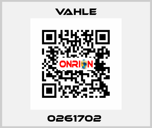 0261702  Vahle