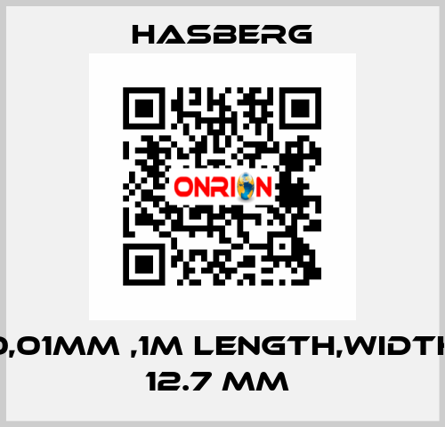 0,01MM ,1M LENGTH,WIDTH 12.7 MM  Hasberg