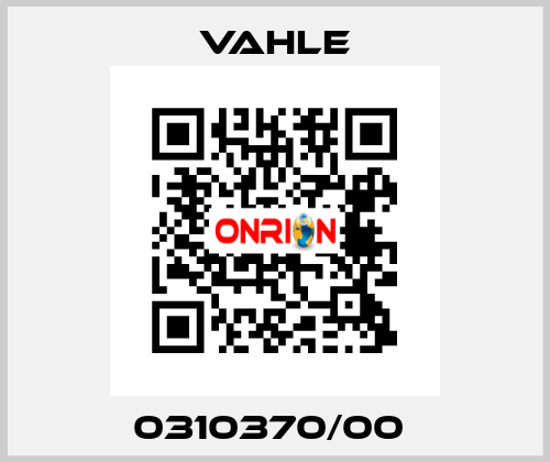 0310370/00  Vahle