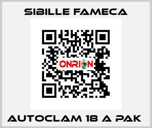 Autoclam 18 A PAK  Sibille Fameca