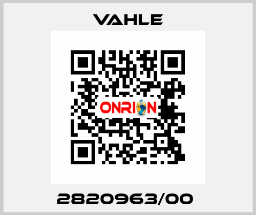 2820963/00  Vahle