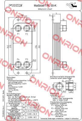 TPL 00 K 10-12 / PN: 632 800 817 2 00 Funke