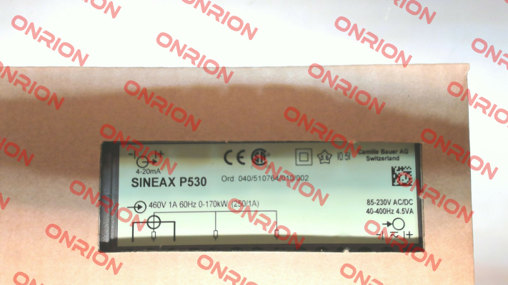 Sineax P 530 Ord:040/510764/010/002 Gossen Metrawatt