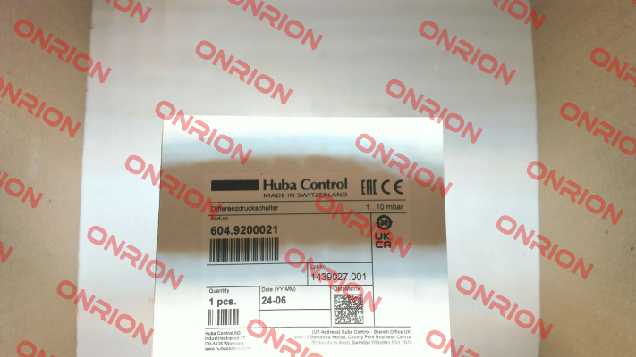 604.9200021 Huba Control