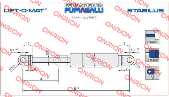 LIFT-O-MAT 4775SX 400N Stabilus