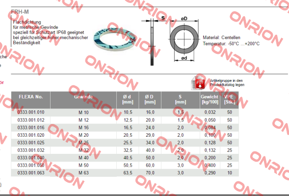 333001025 (1 x 10 pcs.)  Flexa