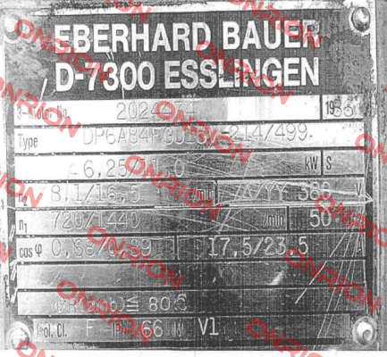 DP6A84FGU15V-214/499 Bauer