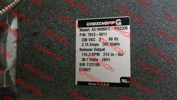 7913-5011 OEM  Groschopp