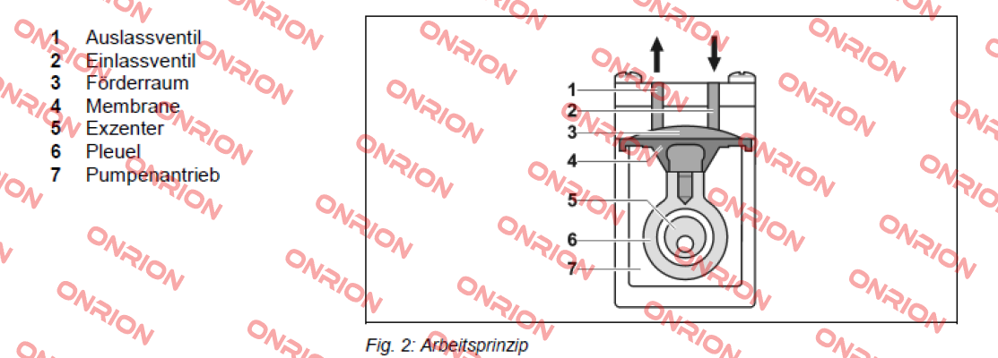 Pos.6(fiig.2) for membrane for NF 300 TT.27АА  KNF