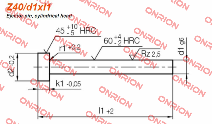 Z40/1,5x100 Hasco